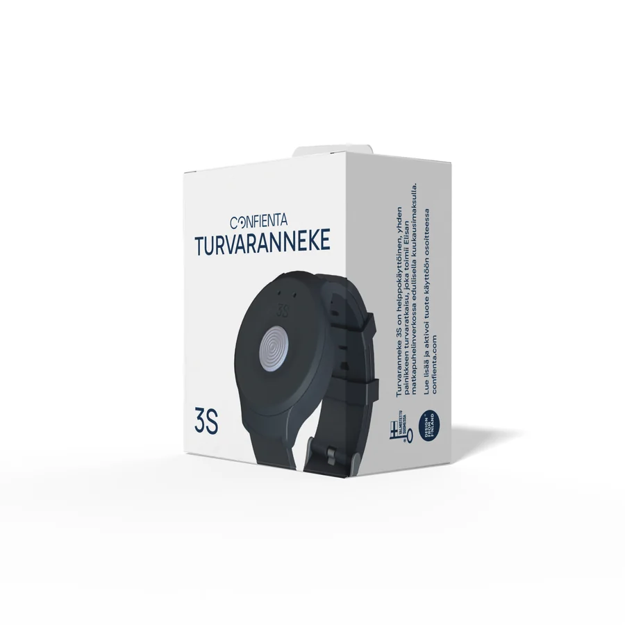 Confienta Turvaranneke 3S -myyntipakkaus