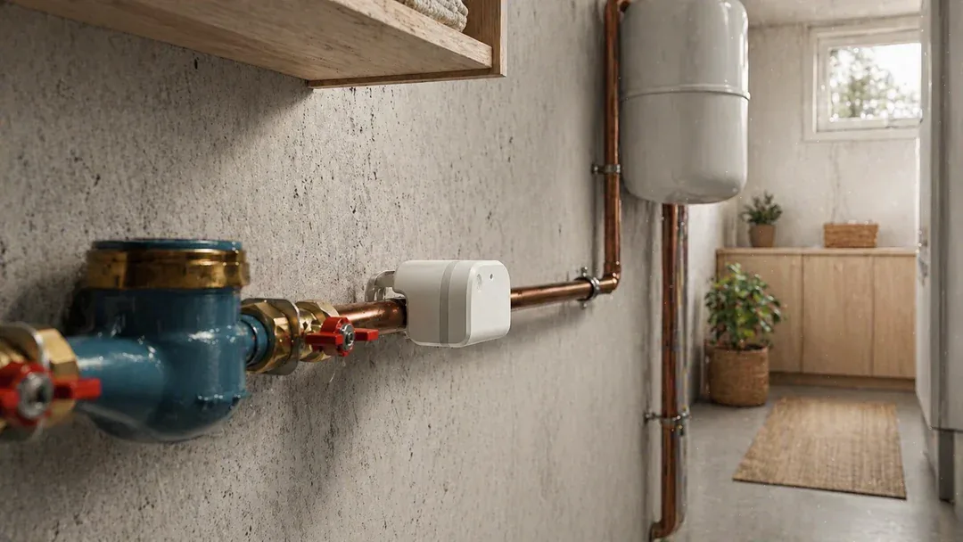 Water Grip asennettuna vesiputken ulkopuolelle ilman katkaisua